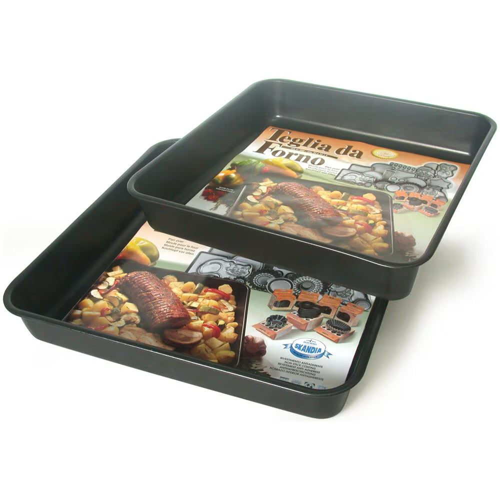 TEGLIA DA FORNO QUADRATA ANTIADERENTE VESPA 40x40x6H. Antiaderente e 100% alluminio