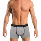 BOXER UOMO in Cotone Elasticizzato – Confezione 3 pz (Nero, Grigio, Blu)