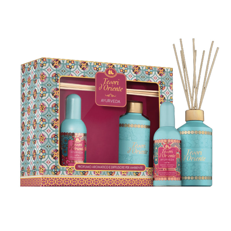 Tesori d’Oriente Ayurveda – Set Profumo Aromatico e Diffusore per Ambiente