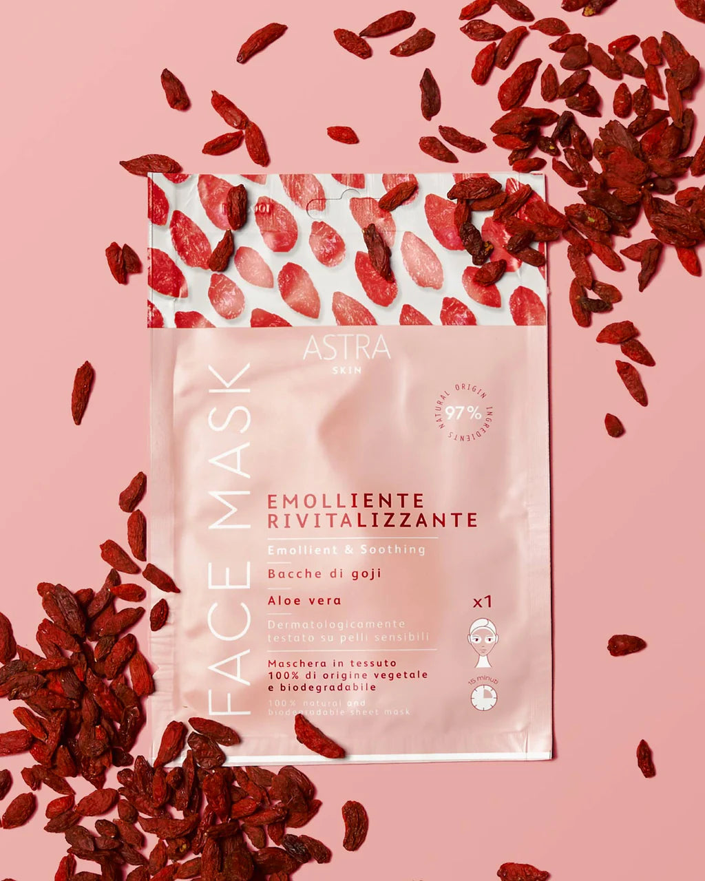 FACE MASK EMOLLIENTE RIVITALIZZANTE - Maschera Viso in Tessuto