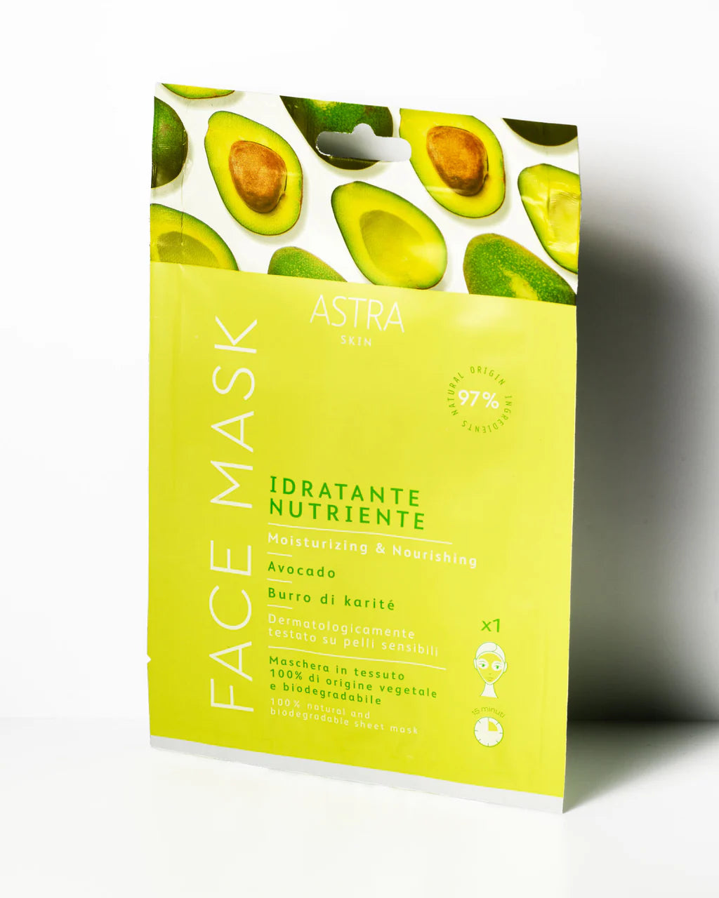 FACE MASK IDRATANTE NUTRIENTE - Maschera Viso in Tessuto