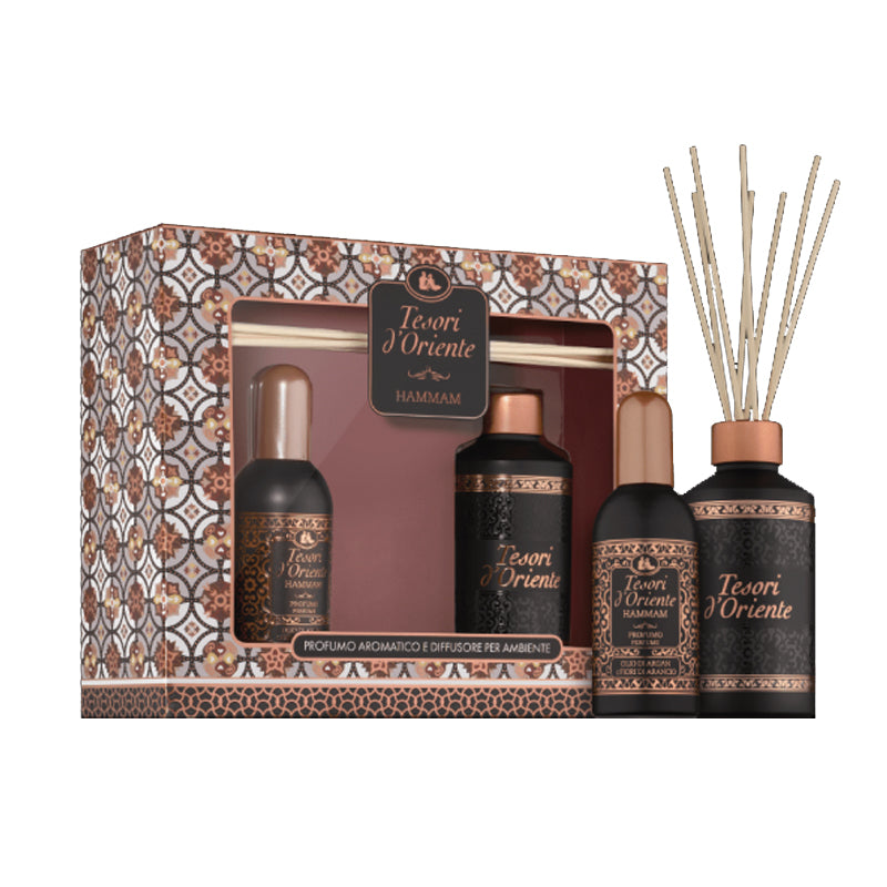 Set Profumo + Diffusore Ambiente Hammam – Tesori d’Oriente | Fragranza Orientale Avvolgente