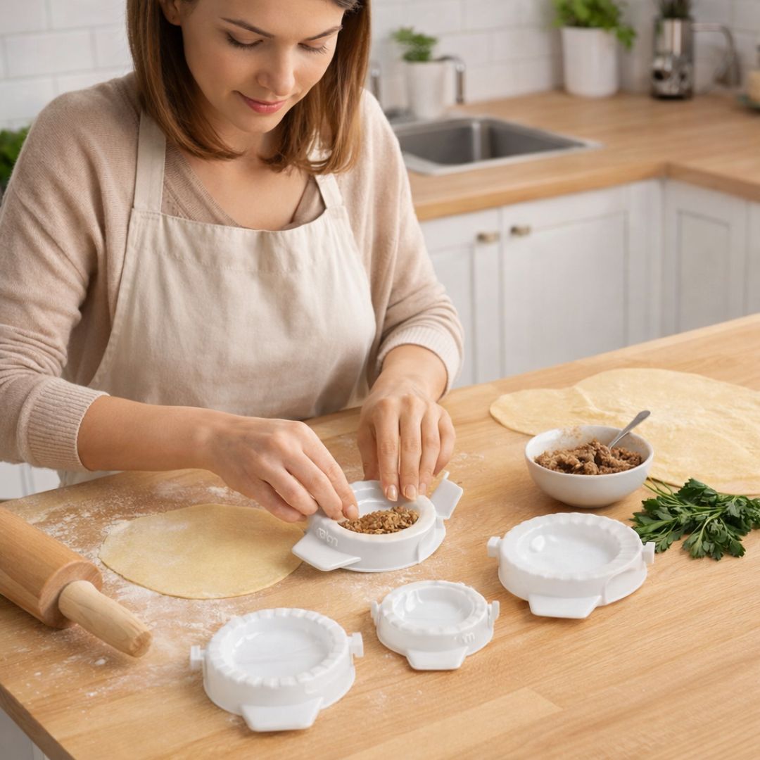 GUSTO CASA – Stampi per pasta ripiena in polipropilene 4pz