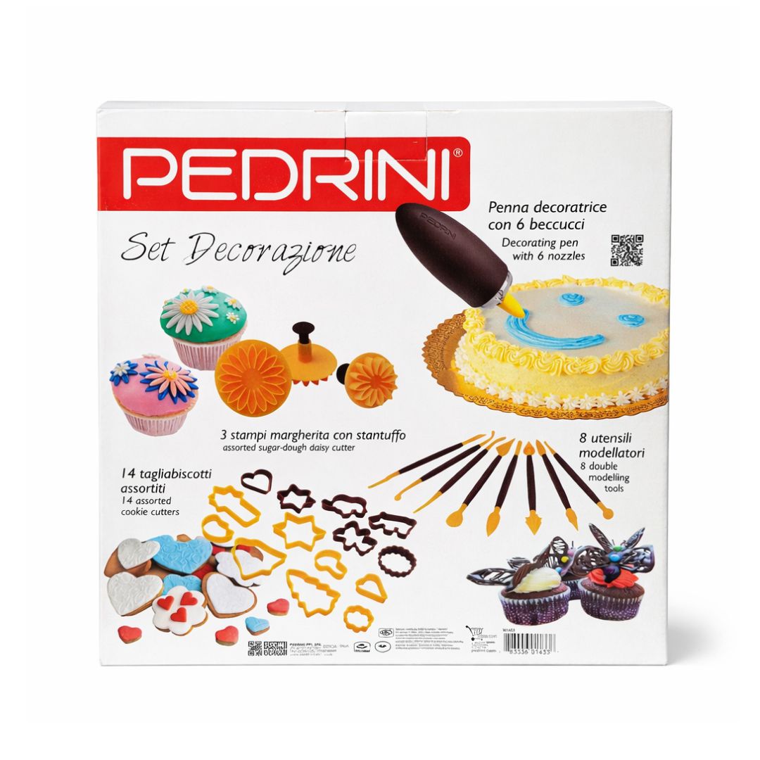 PEDRINI – Set Decorazione Dolci e Biscotti con Penna Decoratrice