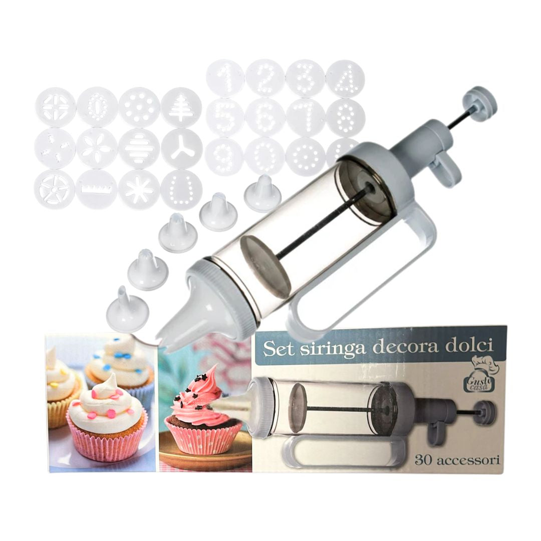 GUSTO CASA - Siringa Decora Dolci con accessori 30pz