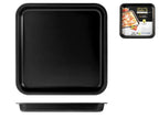 TEGLIA PER PIZZA QUADRATA VESPA 30CM. 30x30x3H. Antiaderente e 100% Alluminio.
