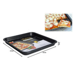 TEGLIA PER PIZZA QUADRATA VESPA 30CM. 30x30x3H. Antiaderente e 100% Alluminio.