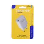 Caricatore Rapido Tekmee 20W USB-C – Alimentatore da Parete Fast Charge Universale