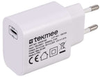 Caricatore Rapido Tekmee 20W USB-C – Alimentatore da Parete Fast Charge Universale