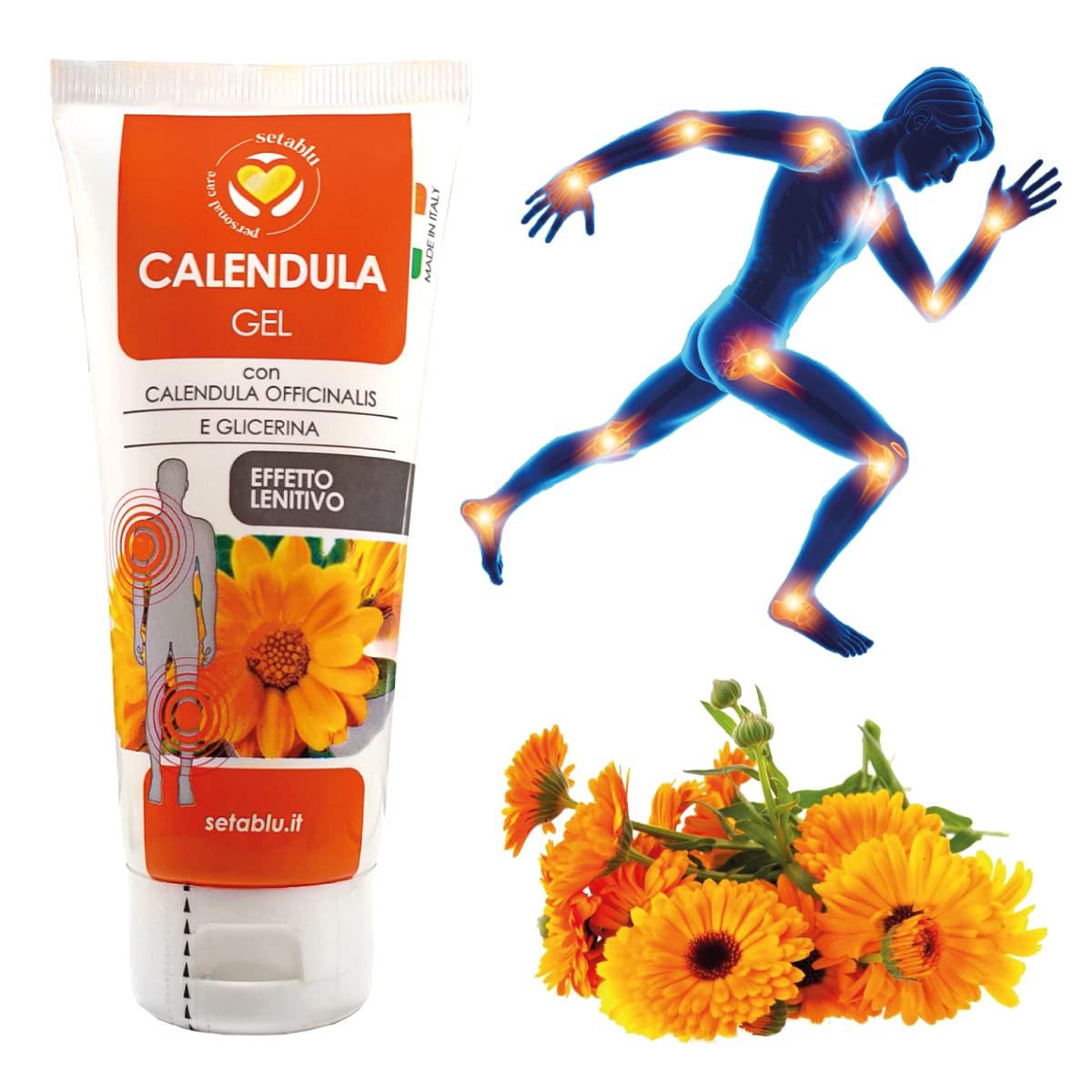 Gel alla Calendula Lenitivo e Idratante 100 ml – Azione Calmante per Pelle Sensibile | Setablu
