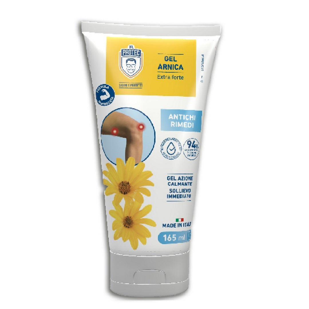 Dr Protec Gel Arnica Extra Forte 165 ml – Gel Lenitivo e Rinfrescante per Muscoli e Contusioni