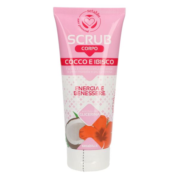 Setablu Scrub Corpo Energia e Benessere 150 ml – Esfoliante Corpo con Olio di Cocco e Ibisco