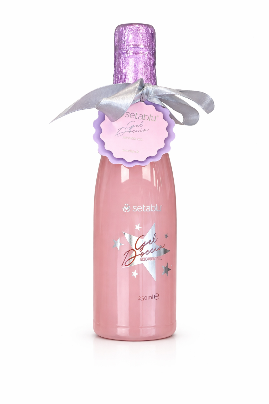 Gel Doccia Profumato 250 ml con Fiocco Decorativo – Idea Regalo Bagno – Setablu