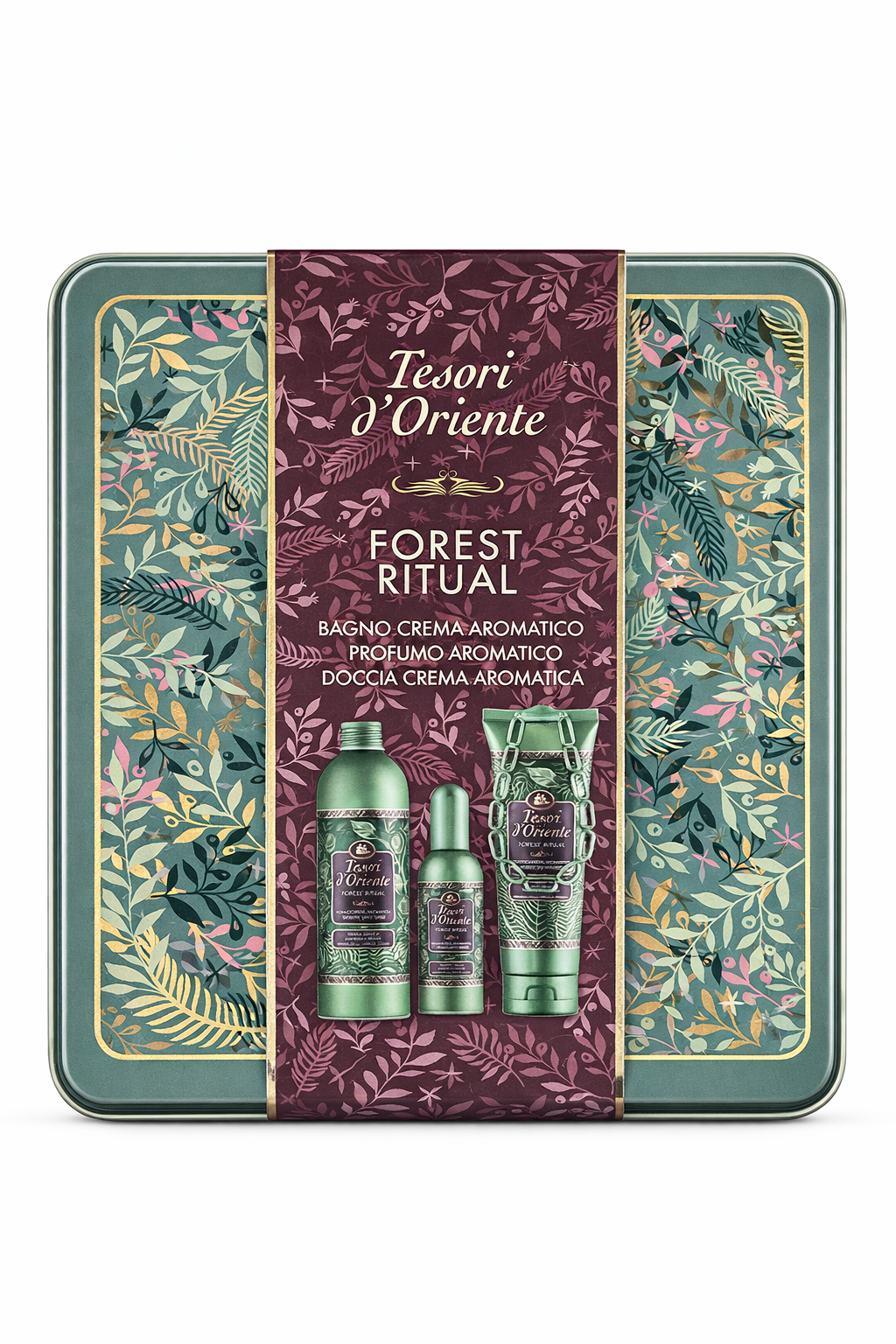 Tesori d’Oriente Forest Ritual Set Regalo Profumo 100 ml + Doccia Crema 250 ml + Bagno Crema 500 ml