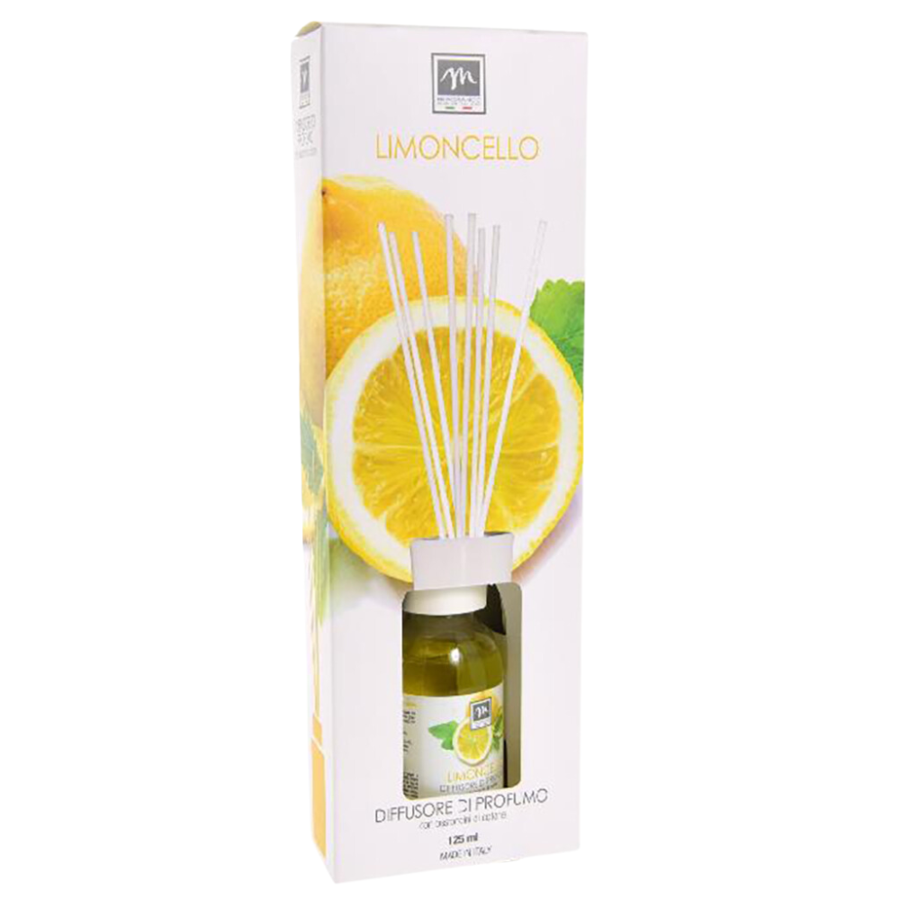Diffusore di Profumo Limoncello 125 ml – Fragranza Agrumata Fresca Made in Italy Mastrobianco