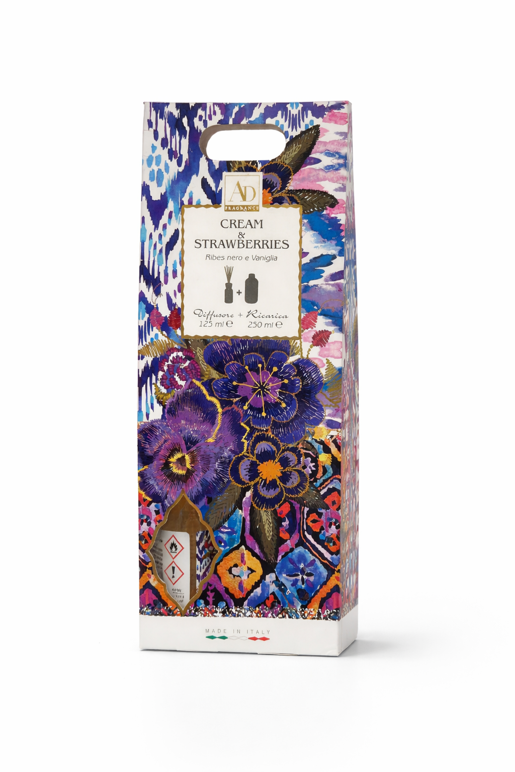 Set Profumazione Ambiente e Corpo “Cream & Strawberries” – Fragranza Fragola, Ribes Nero e Vaniglia (Diffusore + Ricarica)