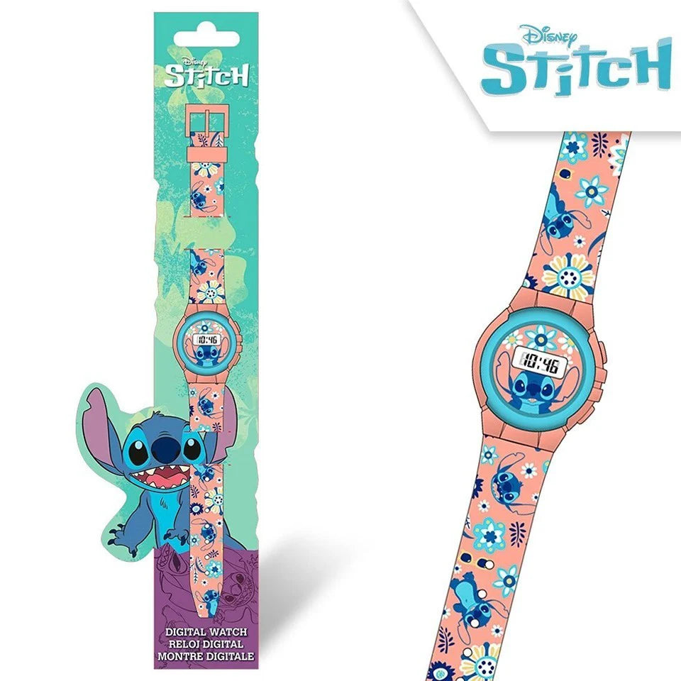 Orologio Digitale Disney Stitch per Bambini – Cinturino Colorato con Personaggio