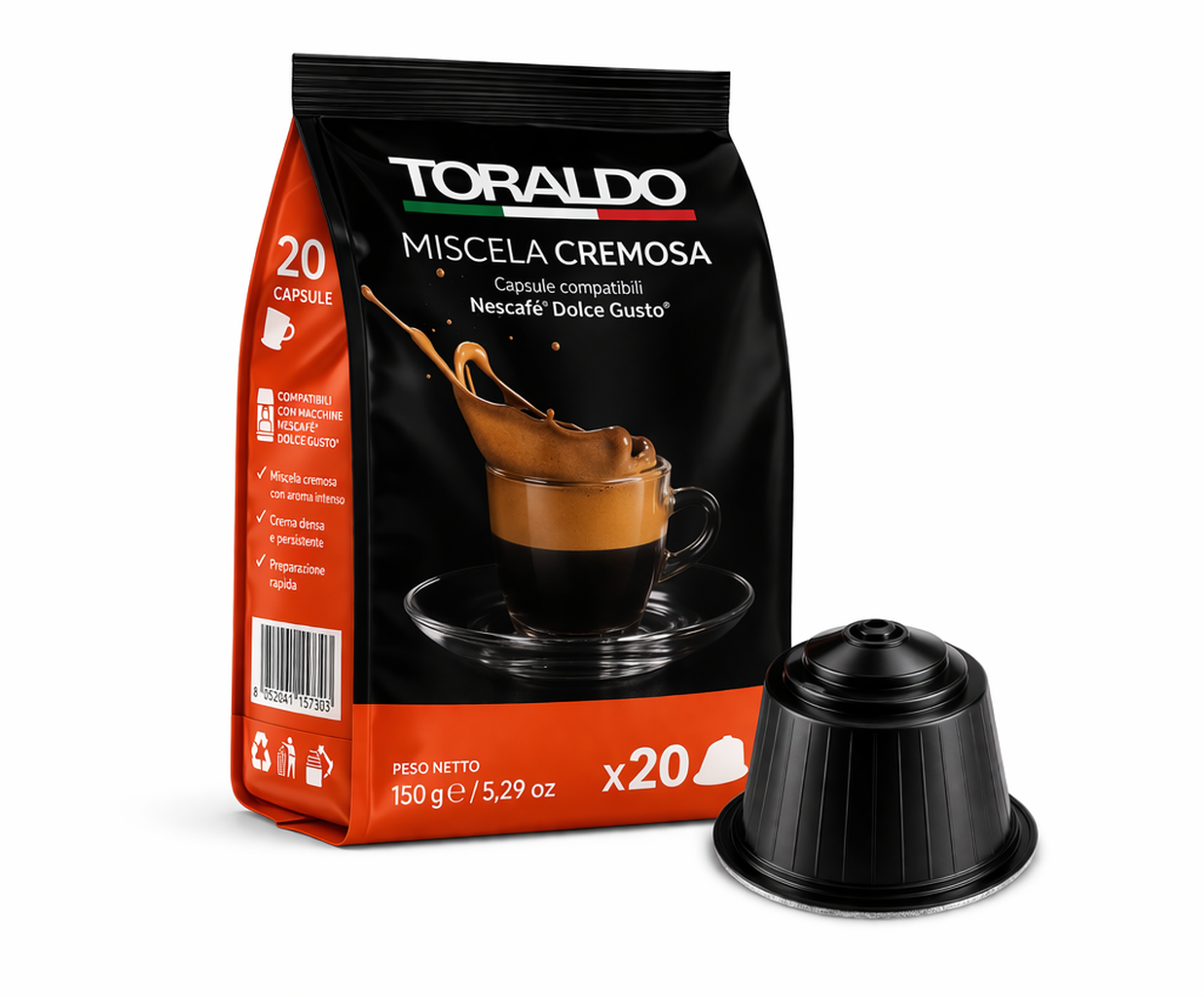 Capsule di caffè compatibili Nescafé Dolce Gusto – Miscela Cremosa (confezione da 20)