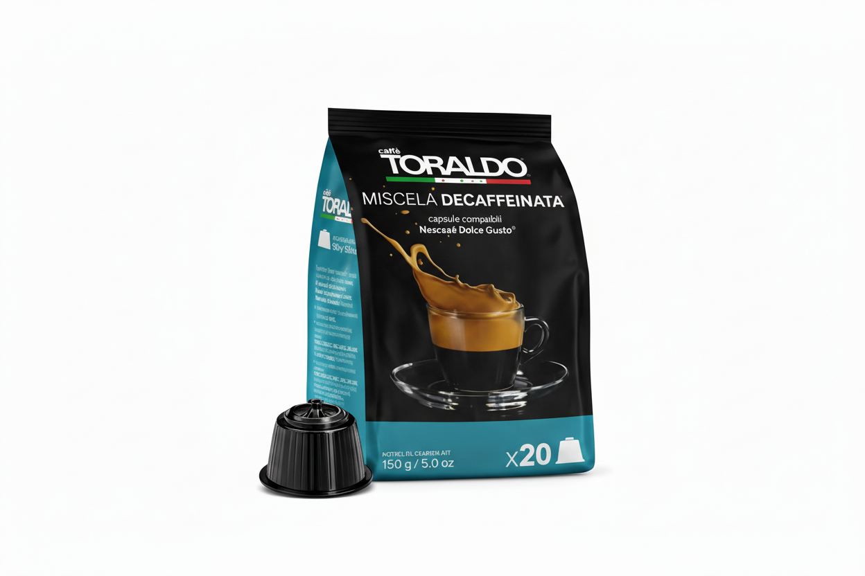 Capsule Caffè Toraldo Dolce Gusto Decaffeinato – Miscela Espresso Napoletano Compatibile