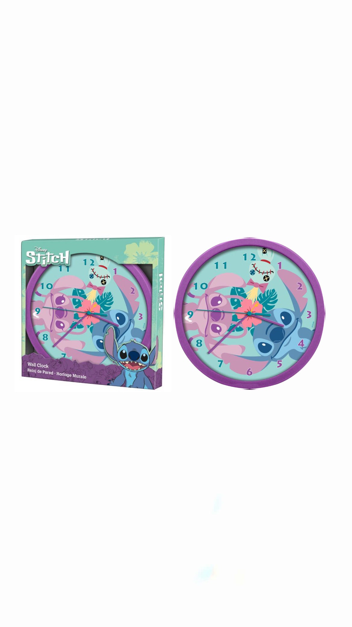 Orologio da Parete Disney Stitch Colorato – Decorazione Cameretta Bambini