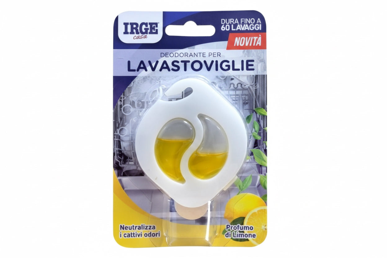 Deodorante per Lavastoviglie IRGE Casa al Profumo di Limone – Fino a 60 Lavaggi