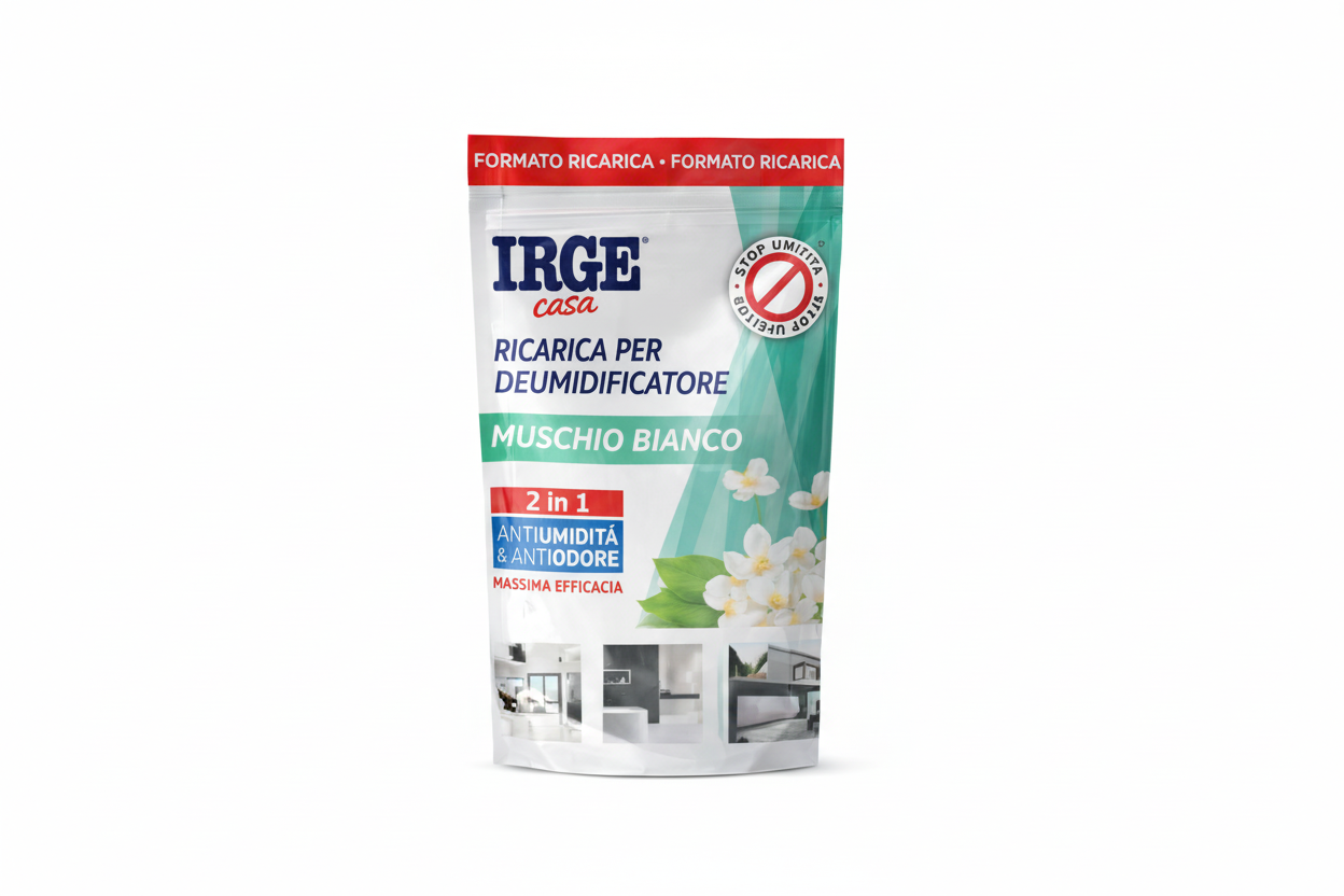 Ricarica per Deumidificatore 2 in 1 Profumata Muschio Bianco – Antiumidità e Antiodore