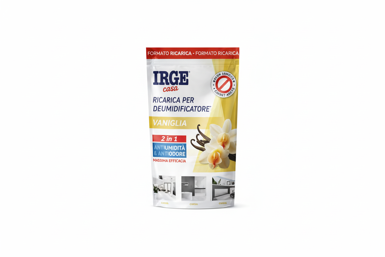Ricarica Deumidificatore 2 in 1 Vaniglia IRGE Casa – Antiumidità e Antiodore