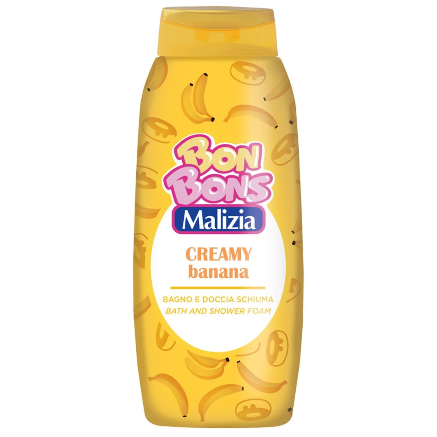 Bagnoschiuma Malizia Bon Bons – Linea Profumata Golosa (Sweet Candy, Creamy Banana, Milky Cupcake)