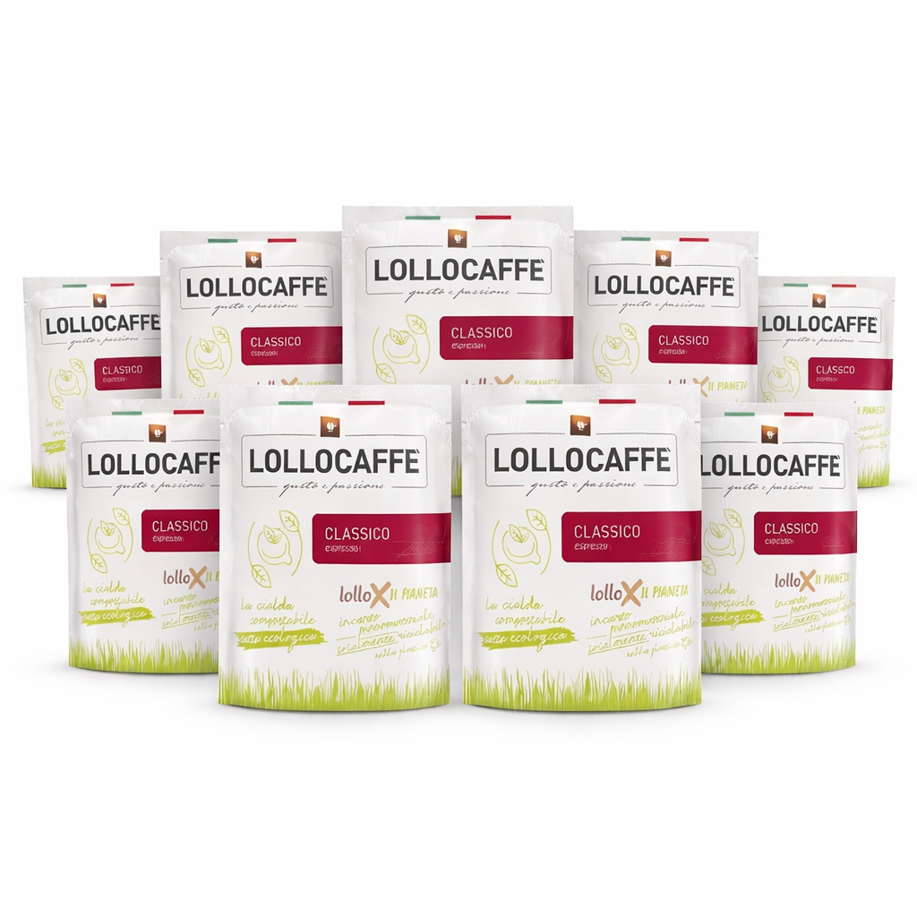 Capsule Caffè Lollo Caffè Classico Espresso – Gusto Intenso e Tradizione Italiana (10/20/50 Cialde)