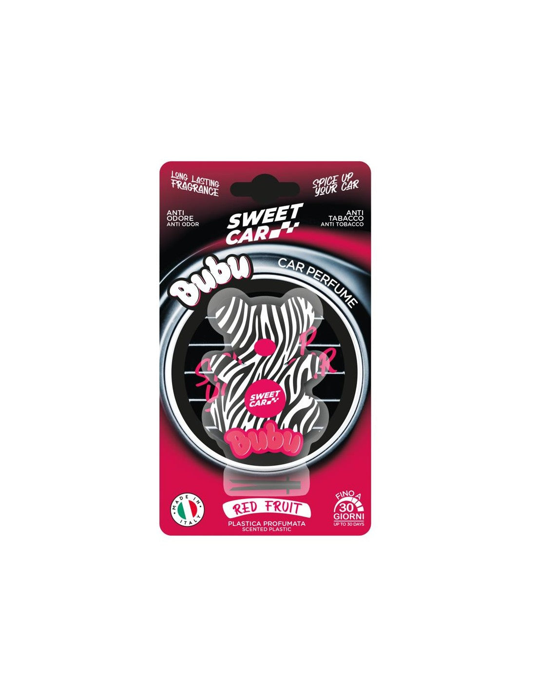 Profumatore Auto Sweet Car a Forma di Orsetto – Fragranze Assortite, Design Pop e Durata Fino a 30 Giorni