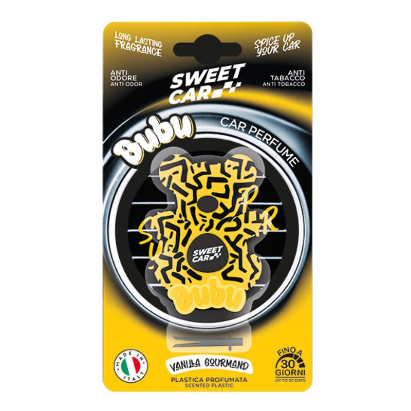 Profumatore Auto Sweet Car a Forma di Orsetto – Fragranze Assortite, Design Pop e Durata Fino a 30 Giorni
