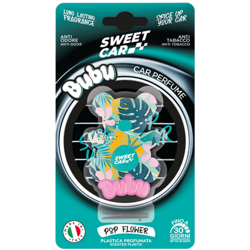 Profumatore Auto Sweet Car a Forma di Orsetto – Fragranze Assortite, Design Pop e Durata Fino a 30 Giorni