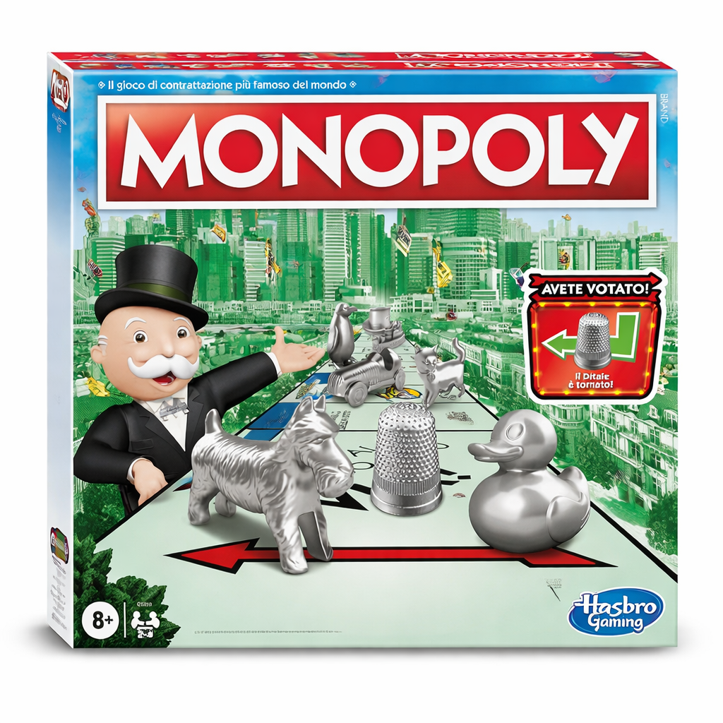 Monopoly Classico Hasbro – Gioco da Tavolo Originale per Famiglia e Amici