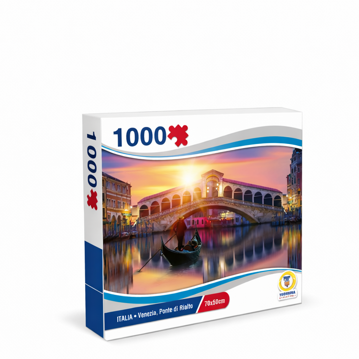 Puzzle 1000 Pezzi – Venezia Ponte di Rialto | Panorama 70x50 cm