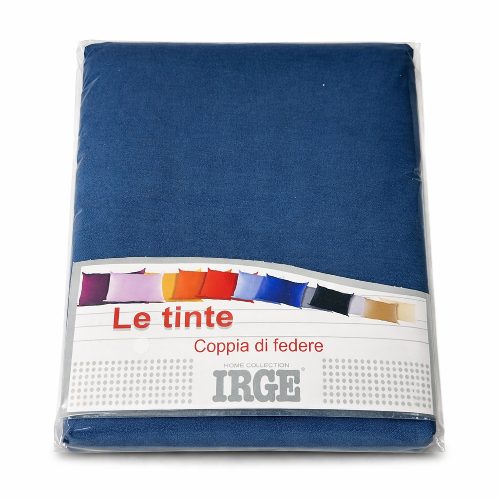 Coppia di federe tinta unita IRGE – Morbide, resistenti e disponibili in vari colori