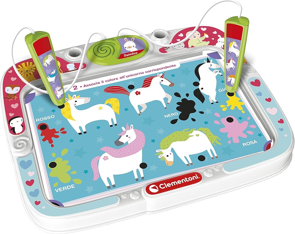 Clementoni Sapientino Bambina – Lavagna Educativa Interattiva 3-6 anni