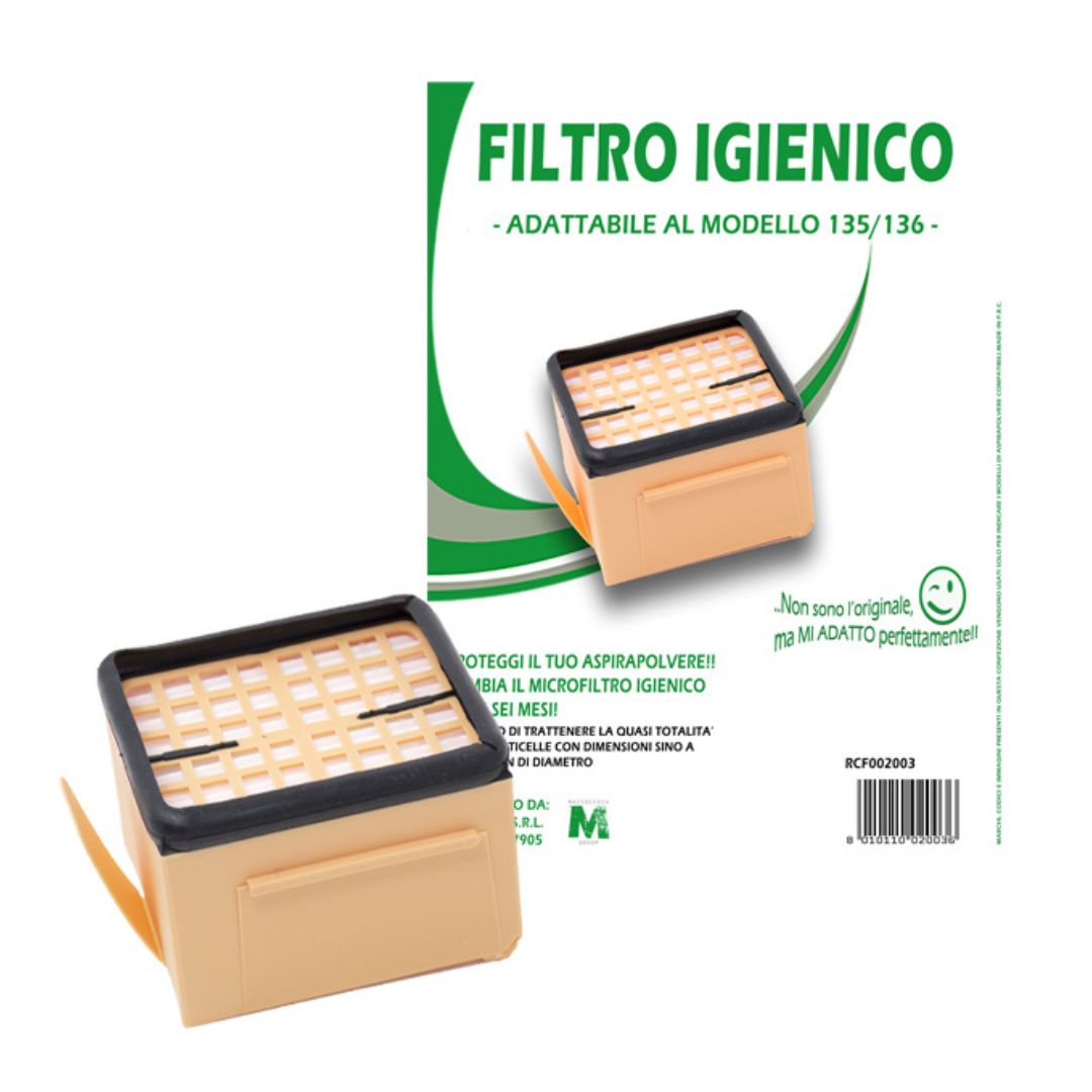 FILTRO HEPA LUX COMPATIBILE - Folletto VK135/136