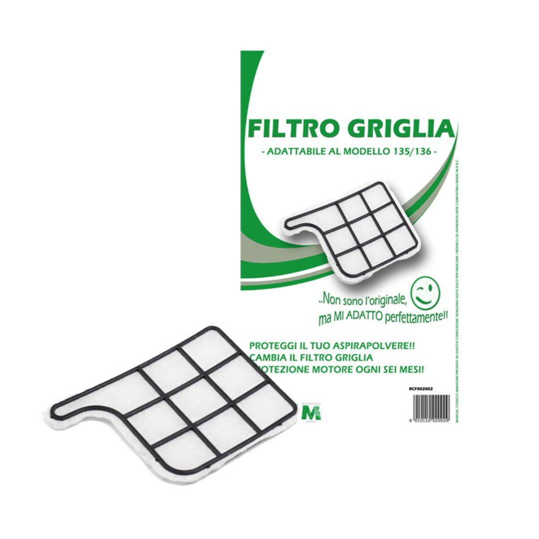 FILTRO GRIGLIA MOTORE COMPATIBILE - Folletto VK135/136