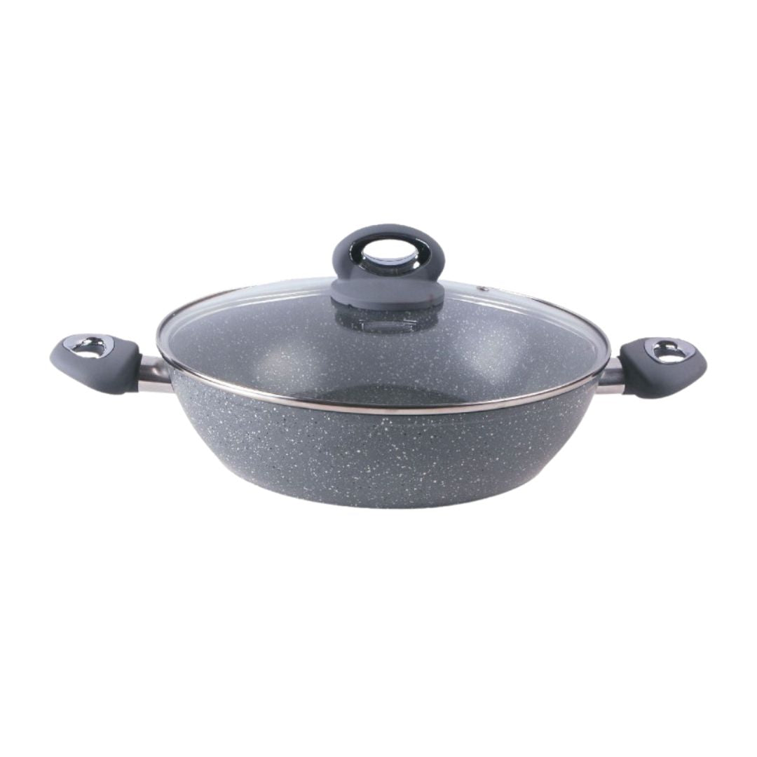 TEGAME PIETRA ROVENTE 100% Antiaderente e Antigraffio - Anche per cottura ad Induzione Ø 28/32/36 cm