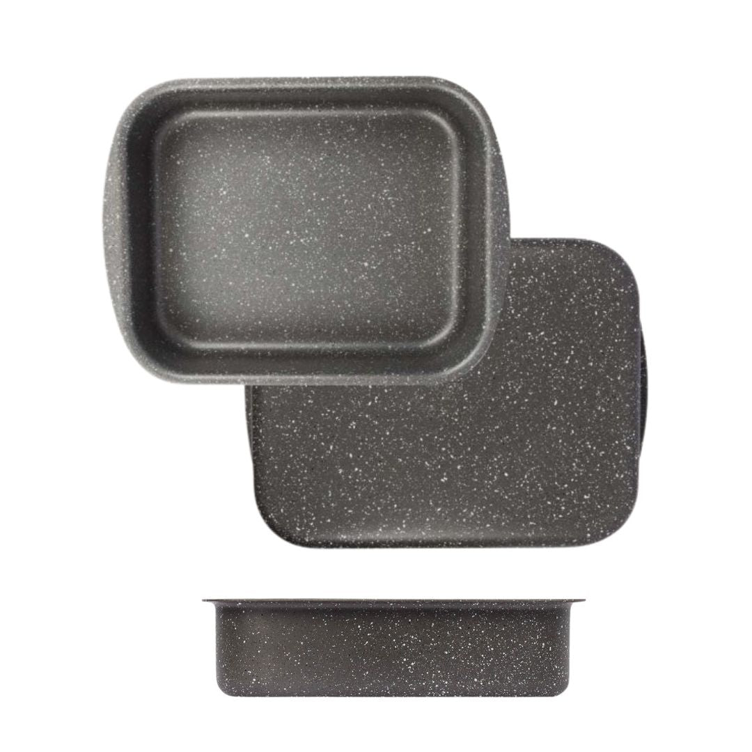 TEGLIA PIETRA ROVENTE 100% Antiaderente e Antigraffio - Rostiera da Forno 25X20cm