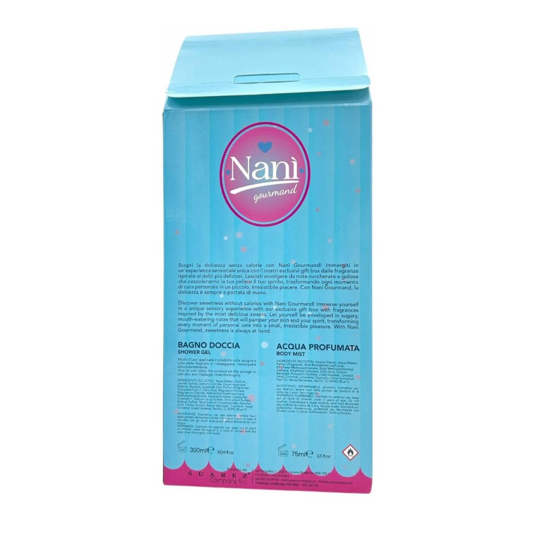 NANÌ GOURMAND | Sweet Body Sugar Candy - Bagnodoccia 300ml + Acqua Profumata 75ml