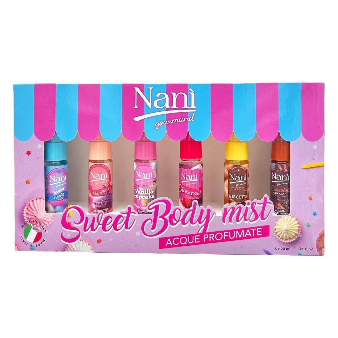 NANÌ GOURMAND | Sweet Body Mist Set 6×20 ml - Acque Profumate Gourmand