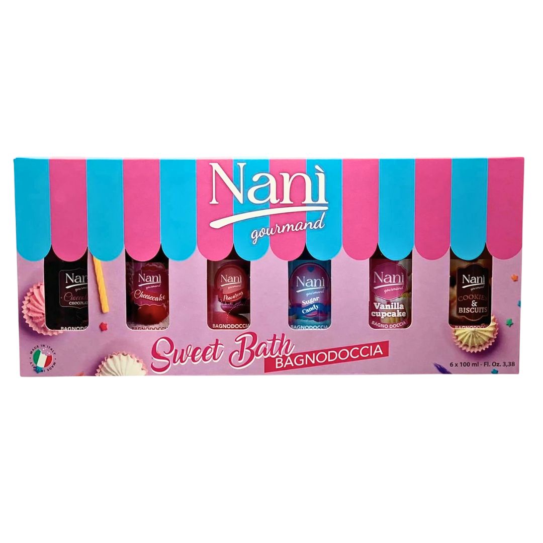 NANÌ GOURMAND | Sweet Bath Set 6×100 ml - Bagnodoccia Dolci Assortiti