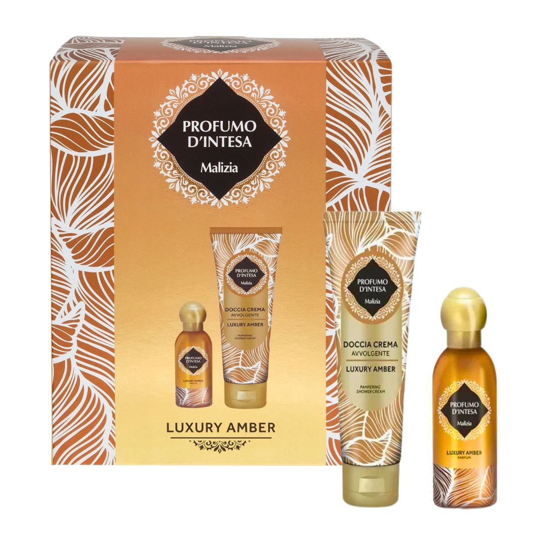 MALIZIA | Set Luxury Amber - Doccia Crema 250ml + Profumo 50ml