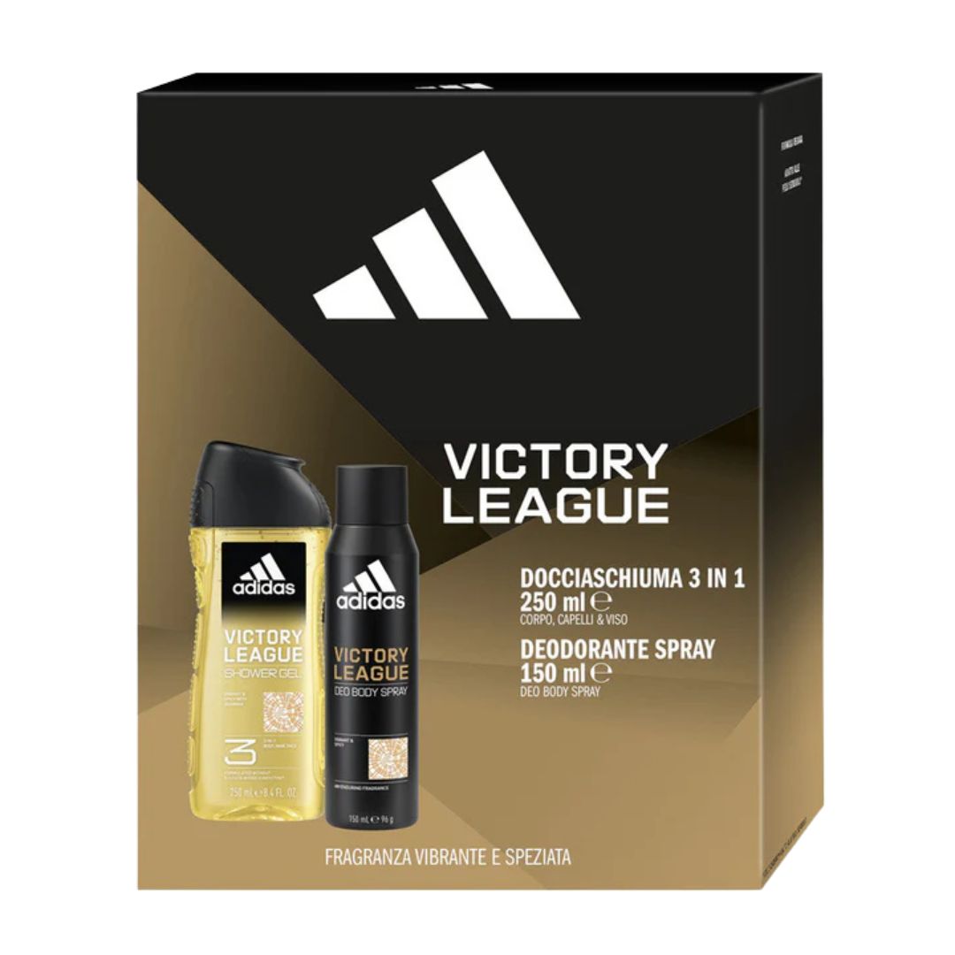 ADIDAS VICTORY LEAGUE | Set Regalo Uomo - Docciaschiuma 3in1 250ml + Deodorante Spray 150ml