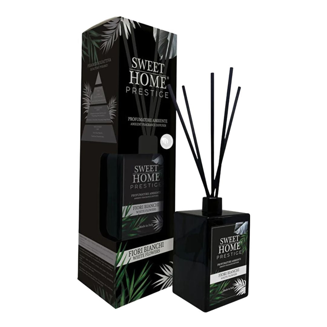 SWEET HOME PRESTIGE - Profumatore Ambiente a Bastoncini Fiori Bianchi 500ML