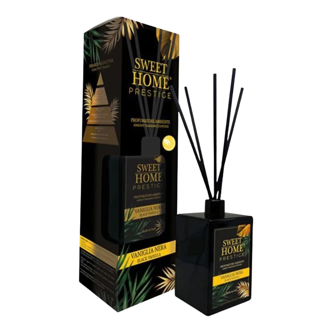 SWEET HOME PRESTIGE - Profumatore Ambiente a Bastoncini Vaniglia Nera 500ML