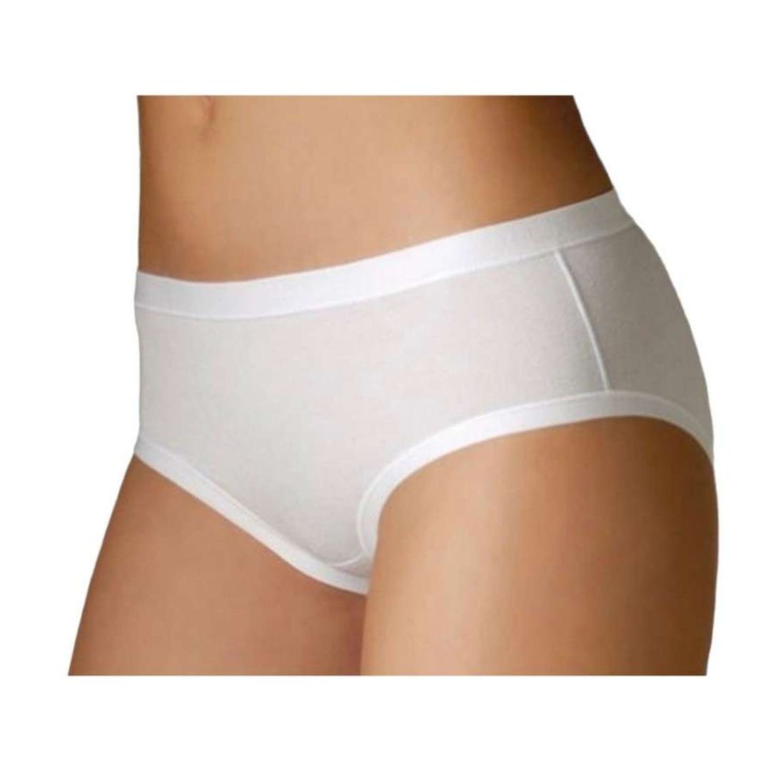 SLIP MIDI DONNA in Cotone Modal Elasticizzato Rasato - Bianco o Nero (Taglie 3–6)