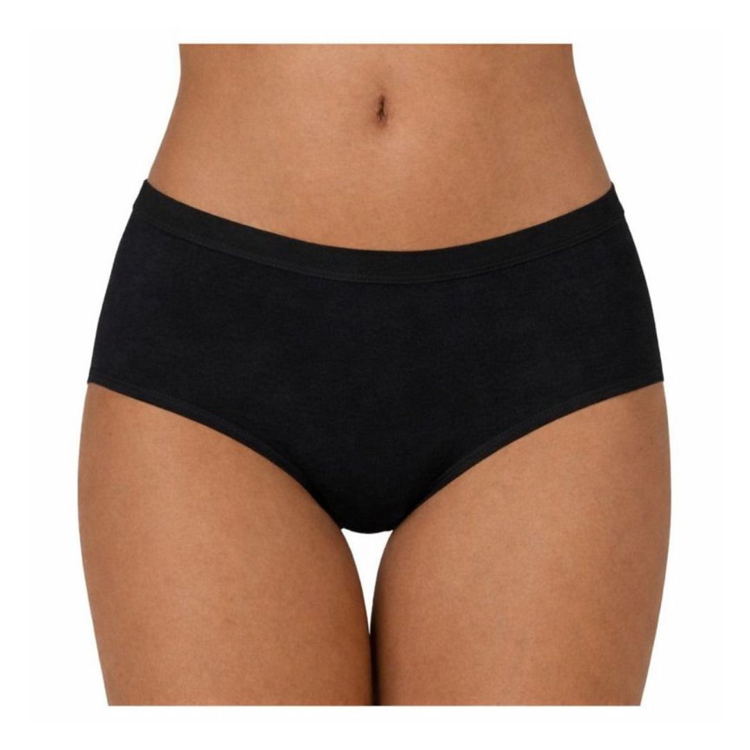 SLIP MIDI DONNA in Cotone Modal Elasticizzato Rasato - Bianco o Nero (Taglie 3–6)