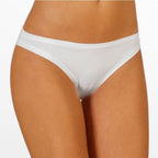 SLIP VITA BASSA DONNA in Cotone Modal Elasticizzato Rasato - Bianco o Nero (Taglie 3–5)